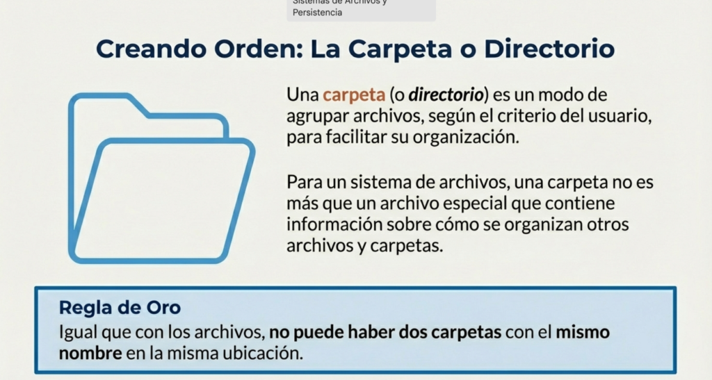 Entendiendo Archivos, Directorios y Sistemas de Archivos