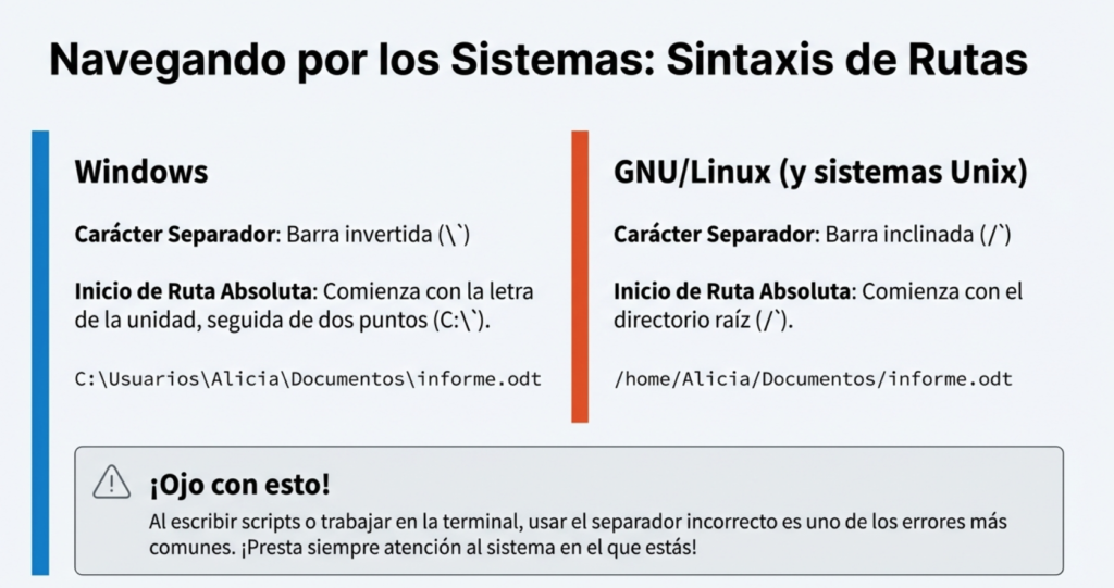 Conceptos fundamentales de los archivos y directorios