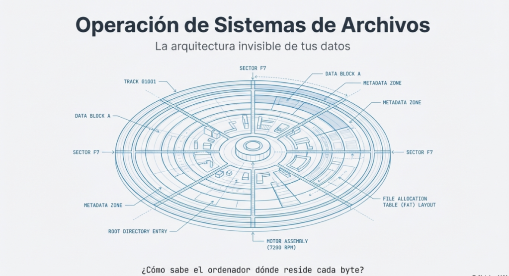 Cómo los sistemas gestionan la información de manera física y lógica en diferentes entornos informáticos.
